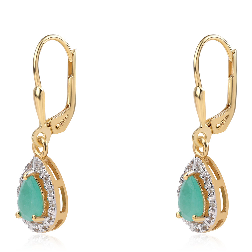 Conjunto de Prata com Banho de Ouro com Rubi da Tailândia e Esmeralda do Brasil  Contraste: Cabeca de Veado (800) 7 