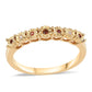 Anel de Prata com Banho de Ouro com Diamante Vermelho e Diamante Branco