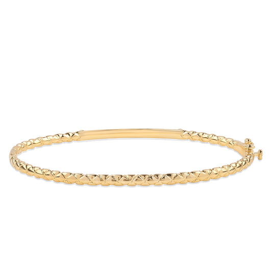 Pulseira de Prata com Banho de Ouro com Diamante Preto  Contraste: Cabeca de Veado (800)