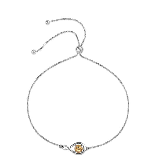 Pulseira de Prata com AA Citrino de Brasil