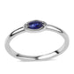 Anel de Prata com Safira Azul Australiana
