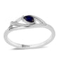 Anel de Prata com Safira Azul Australiana