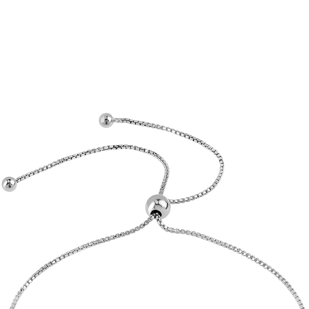 Pulseira de Prata com Safira Azul Australiana e Topázio Branco  Contraste: Cabeca de Veado (800) 2 