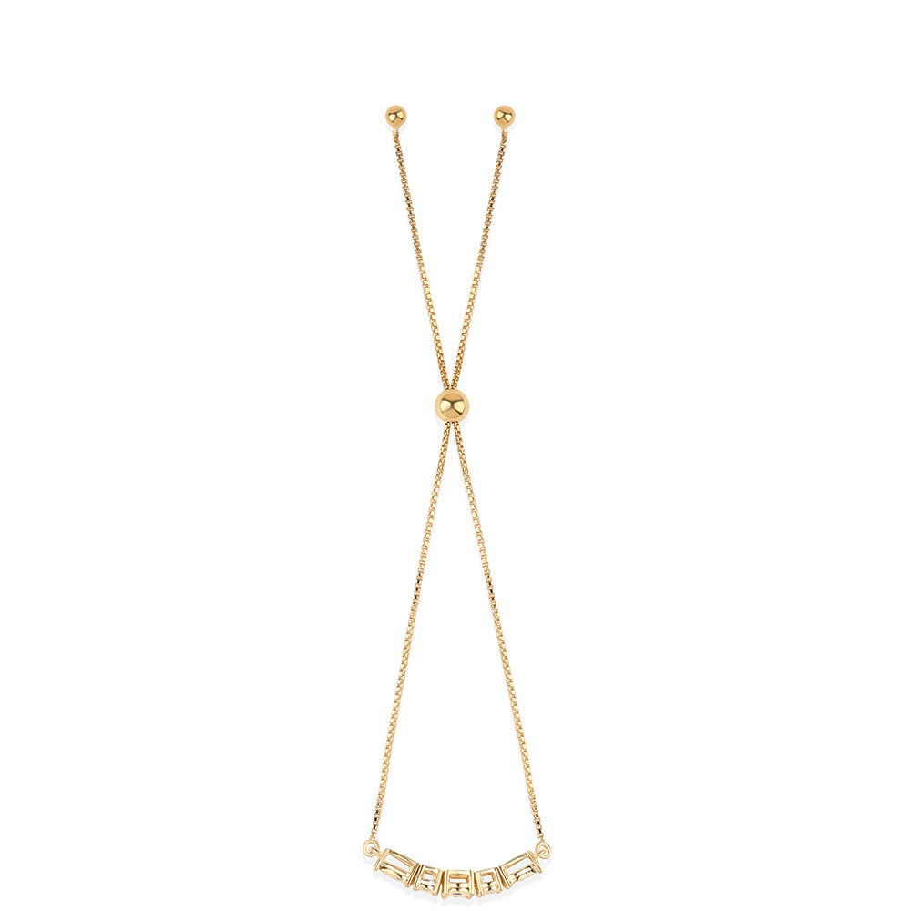 Pulseira de Prata com Banho de Ouro com Diamante Preto  Contraste: Cabeca de Veado (800) 3 