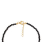 Pulseira de Prata com Banho de Ouro com Espinela Preta