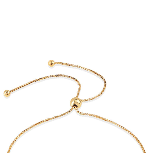 Pulseira de Prata com Banho de Ouro com Rubi de Moçambique  Contraste: Cabeca de Veado (800)