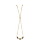 Pulseira de Prata com Banho de Ouro com Espinela Preta