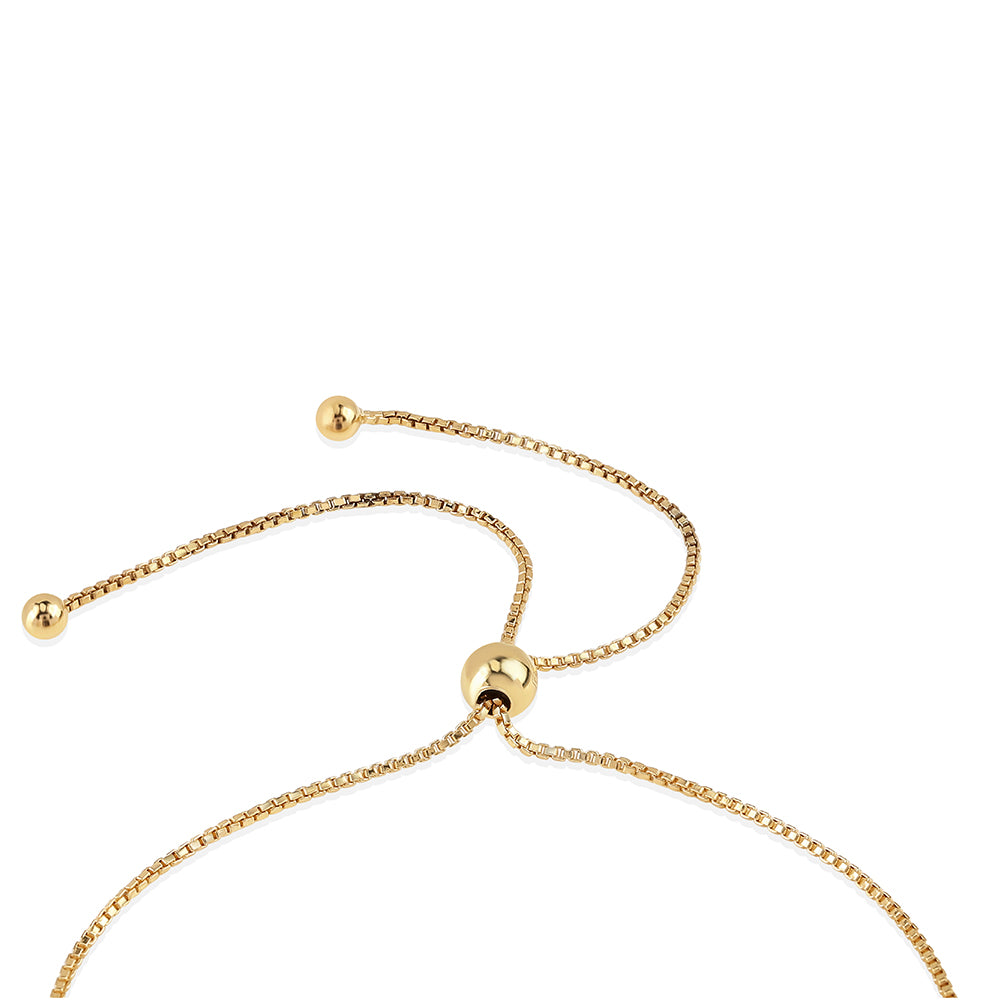 Pulseira de Prata com Banho de Ouro com Rubi de Moçambique e Topázio Branco