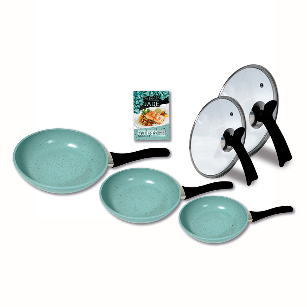 Conjunto de panelas e frigideiras Starlyf Jade de 5 peças