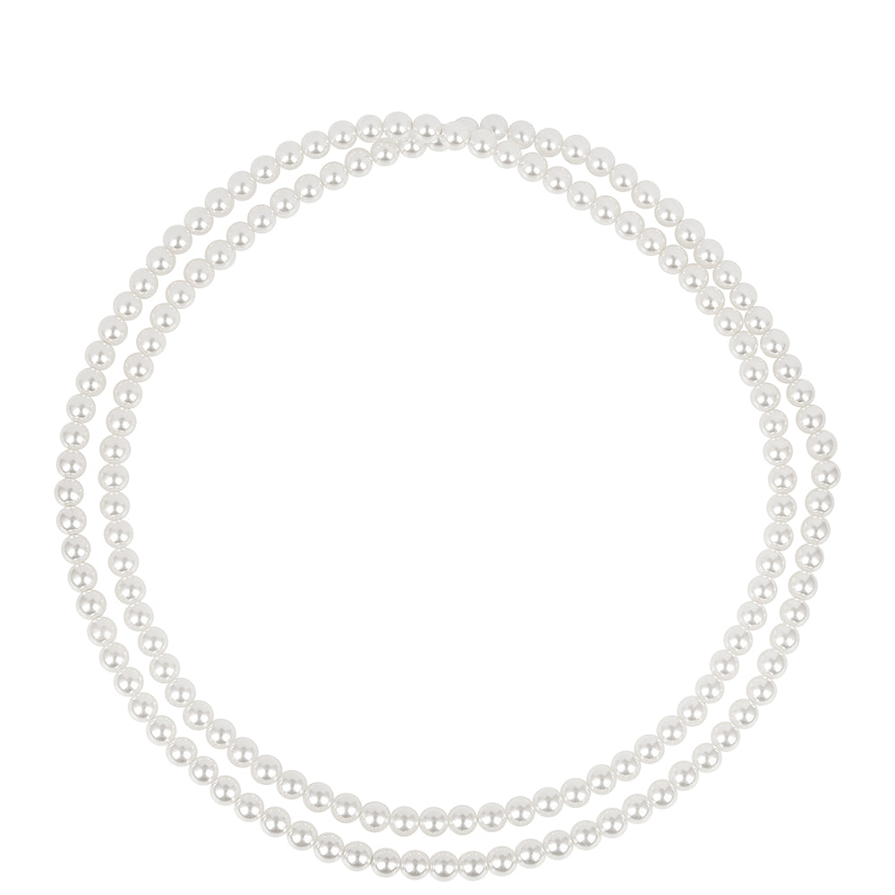 Colar de Prata com Banho de Ouro com Pérola Branca de Água Creme 1 