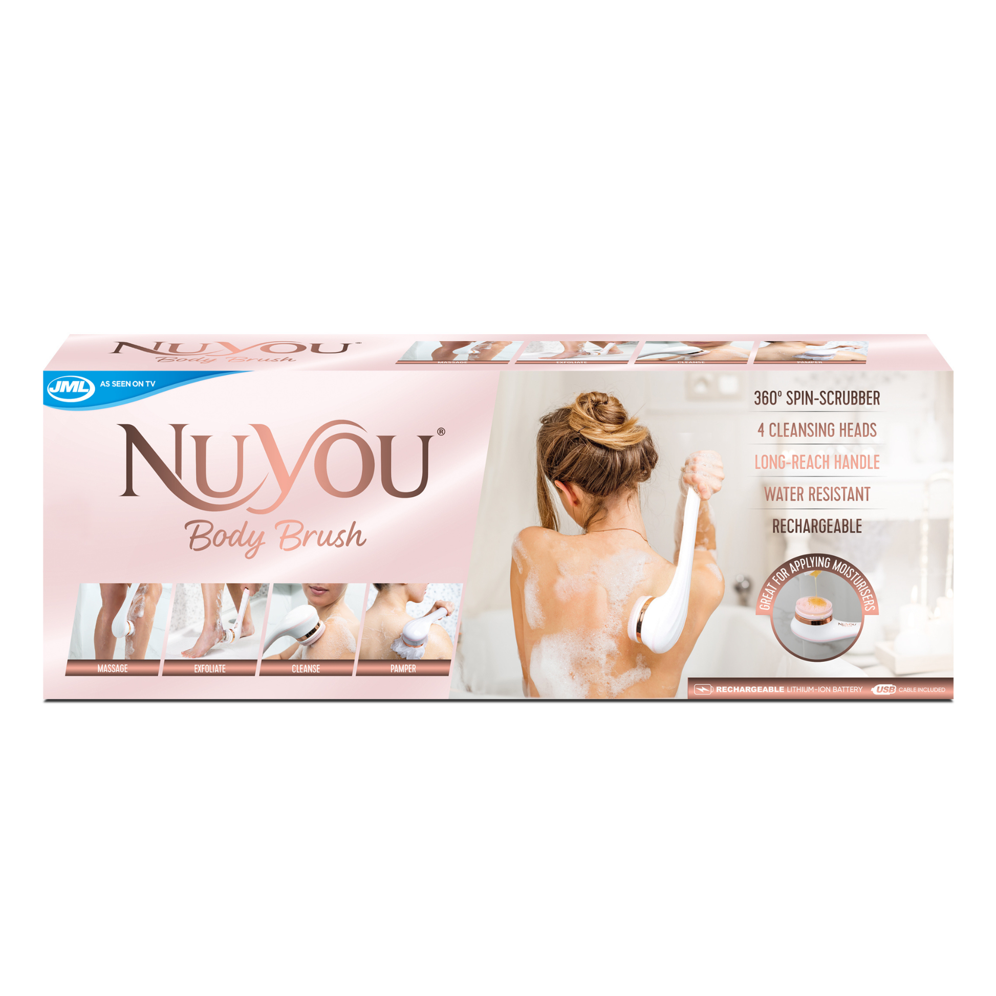Escova Nu You corporal de limpeza e de massagem 1 