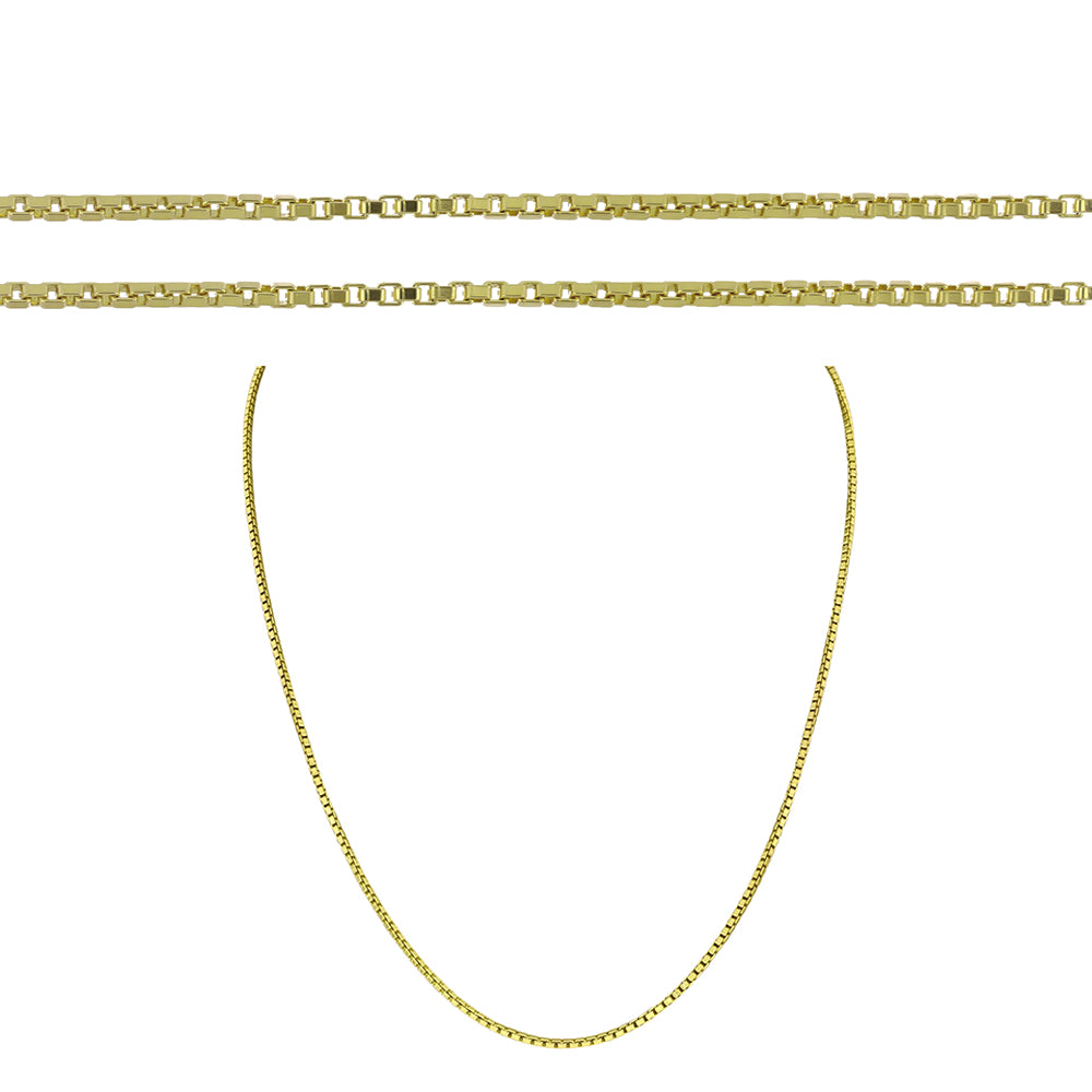 Corrente de Prata com Banho de Ouro  Contraste: Cabeca de Veado (800)