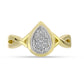 Conjunto de Prata com Banho de Ouro com Diamante Branco  Contraste: Cabeca de Veado (800)