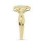 Conjunto de Prata com Banho de Ouro com Diamante Branco  Contraste: Cabeca de Veado (800)