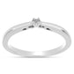 Anel de Prata com Diamante Branco
