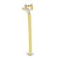 Anel de Prata com Banho de Ouro com Diamante Branco e Zircão Branco