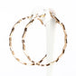 Conjunto de Liga de Ouro com Pérola de Vidro e Cristal Emporia® Branco ( Brincos )