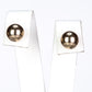 Conjunto de Liga de Ouro com Pérola de Vidro e Cristal Emporia® Branco ( Brincos )