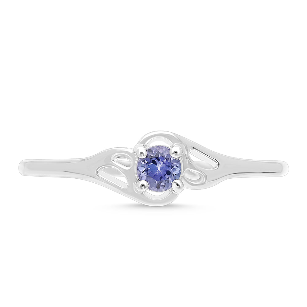 Anel de Prata com Tanzanite 1 