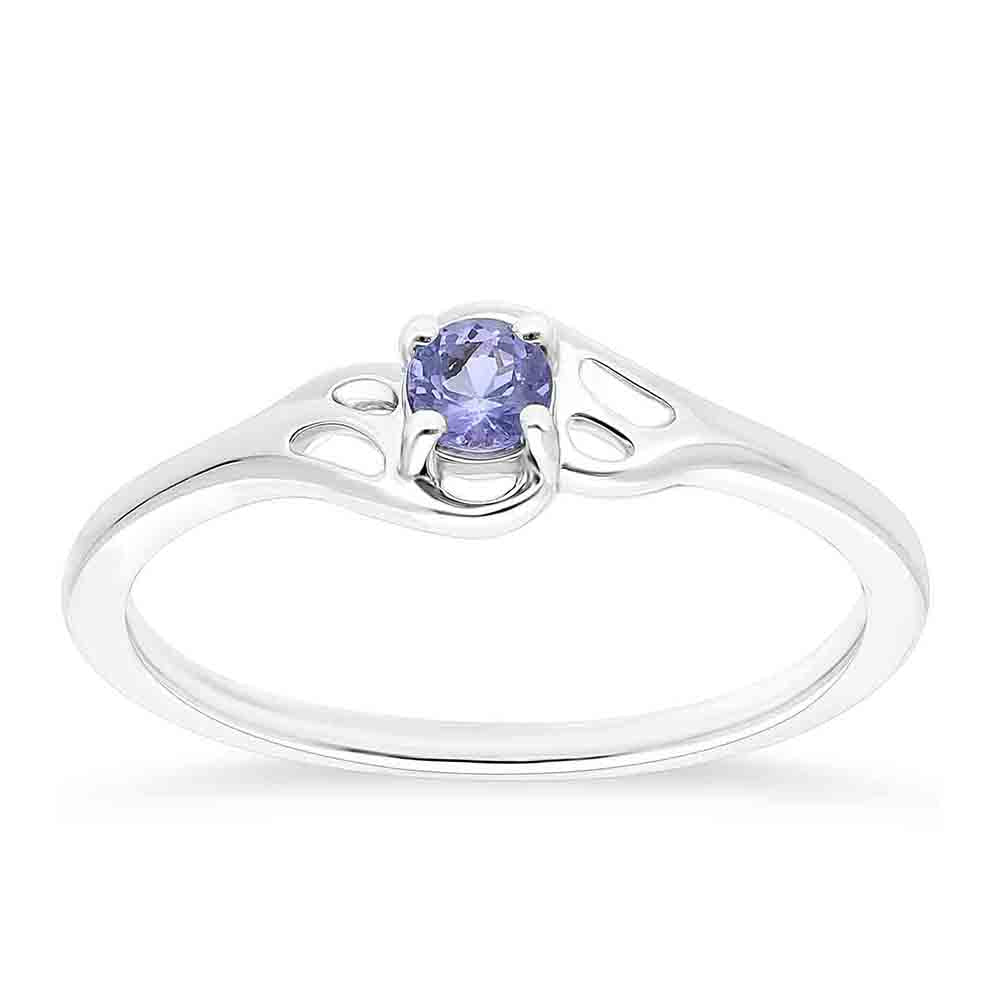 Anel de Prata com Tanzanite