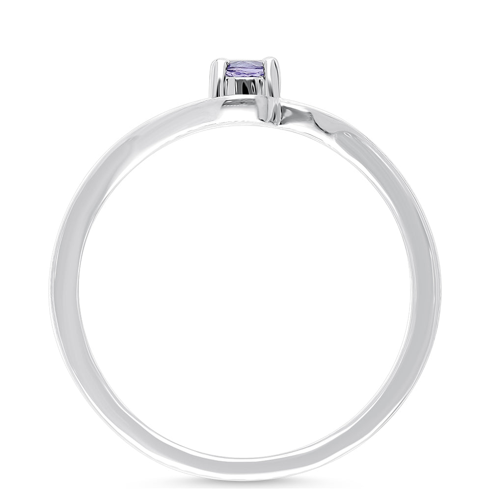 Anel de Prata com Tanzanite 4 