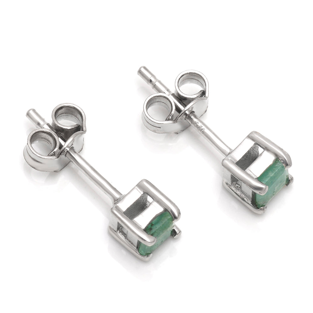 Brincos de Prata com Esmeralda do Brasil 7 