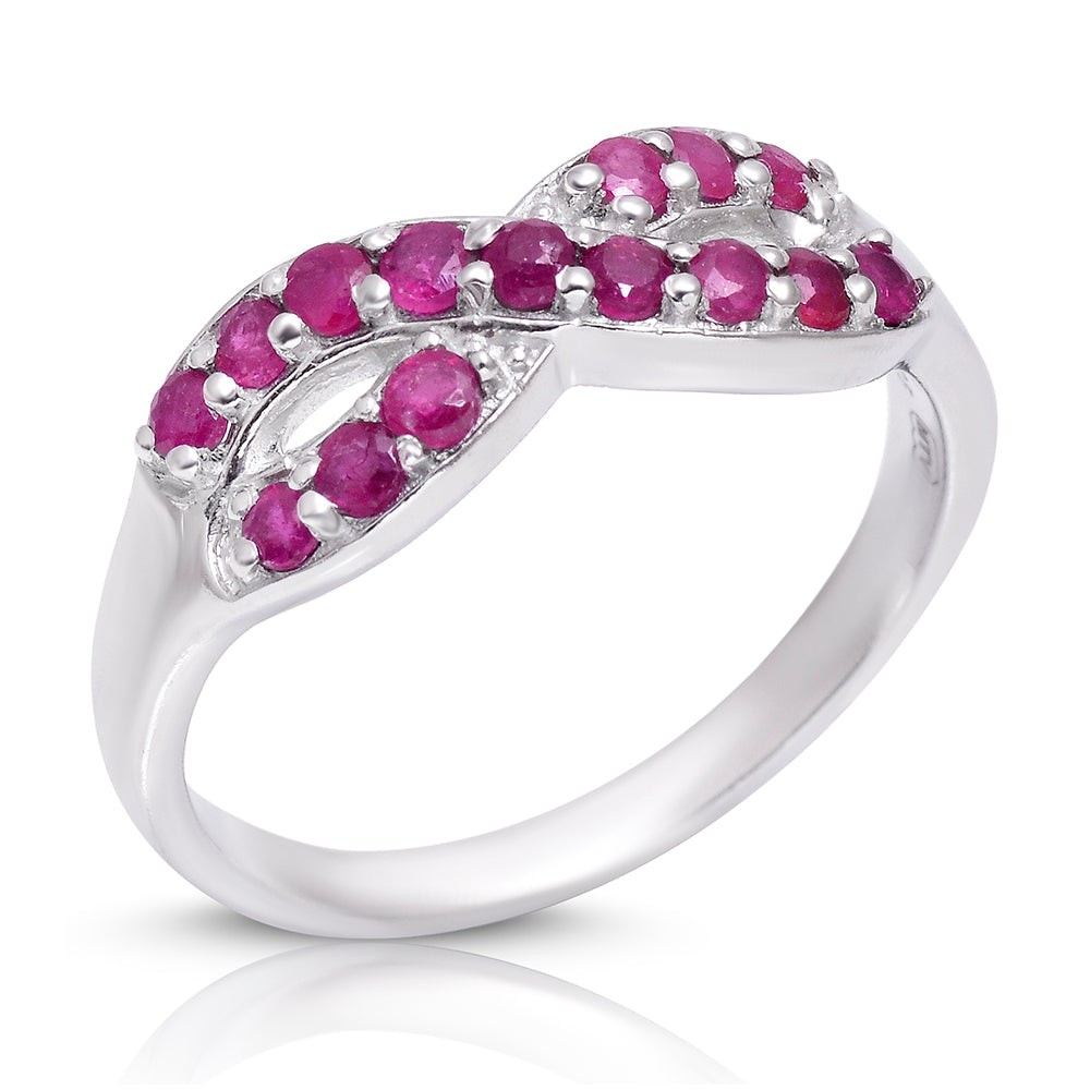 Anel de Prata com Rubi de Madagáscar 2 