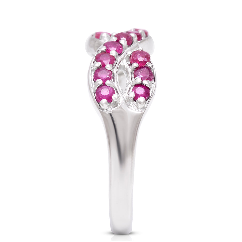 Anel de Prata com Rubi de Madagáscar