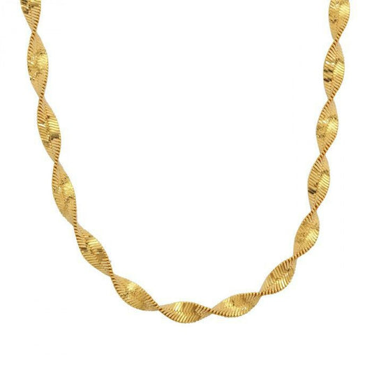 Corrente de Prata com Banho de Ouro  Contraste: Cabeca de Veado (800)