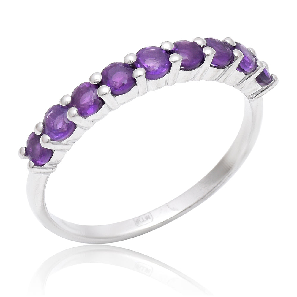 Anel de Prata com Ametista de Marrocos 1 