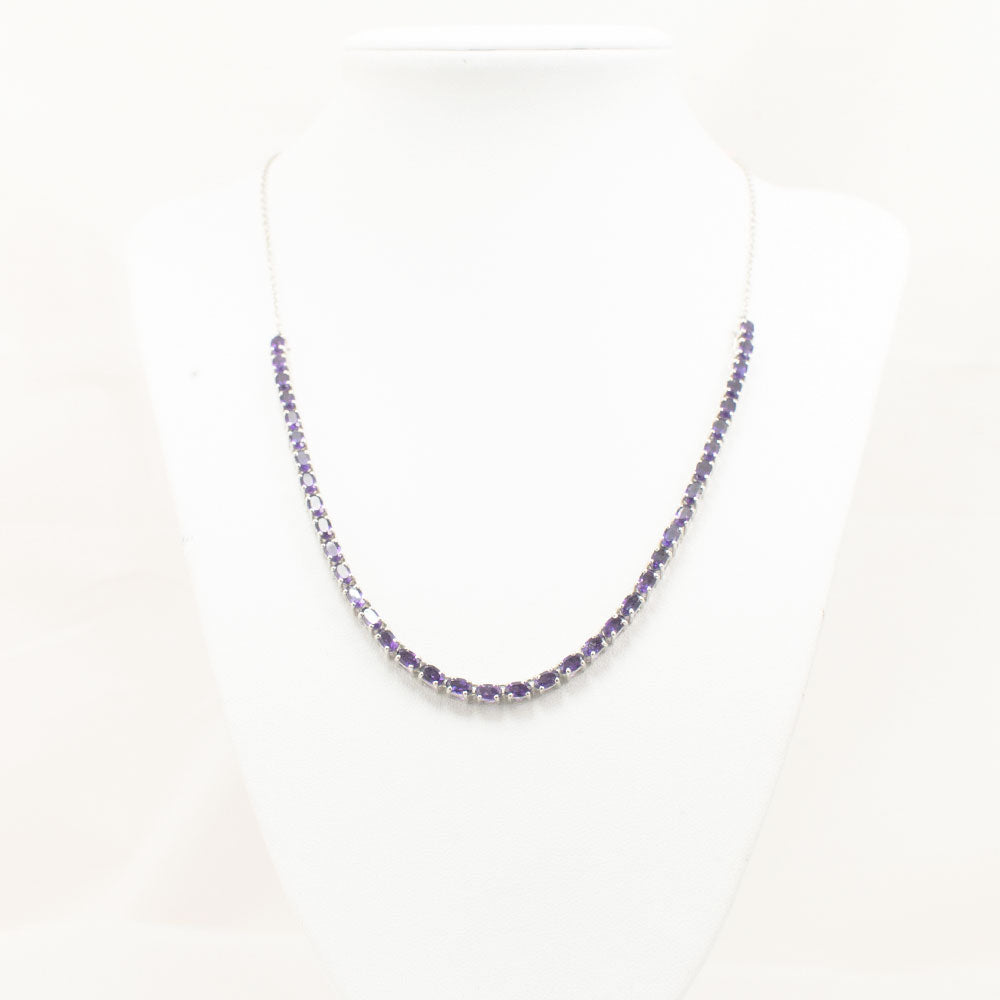 Colar de Prata com Ametista de Marrocos  Contraste: Cabeca de Veado (800) 3 