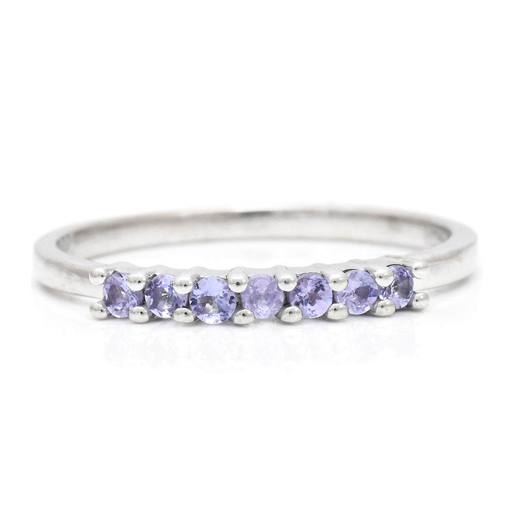 Anel de Prata com Tanzanite AAA