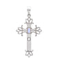 Cruz Pendente de Prata com Tanzanite AAA