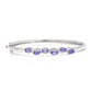 Pulseira de Prata com Tanzanite AAA  Contraste: Cabeca de Veado (800)