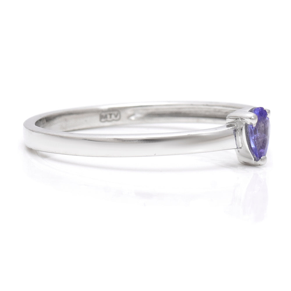 Anel de Prata com Tanzanite AAA 3 