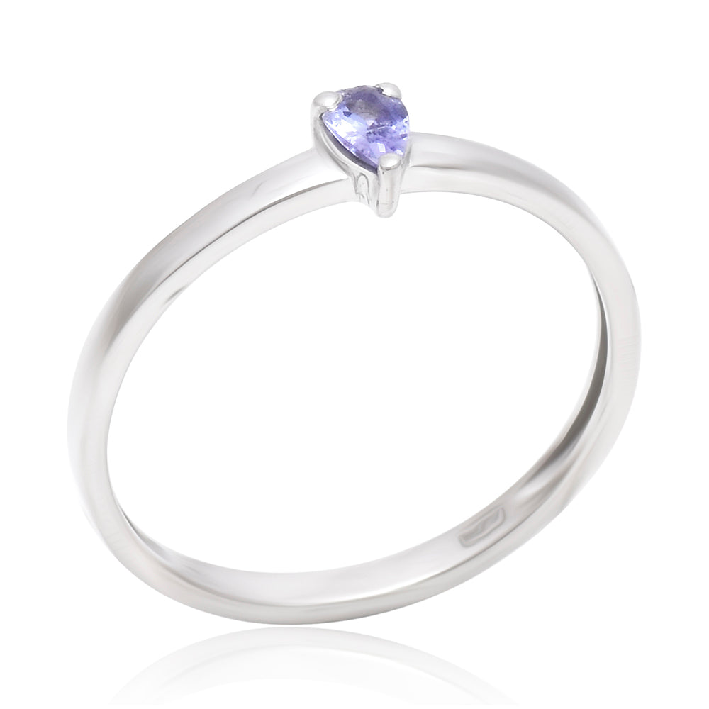 Anel de Prata com Tanzanite AAA