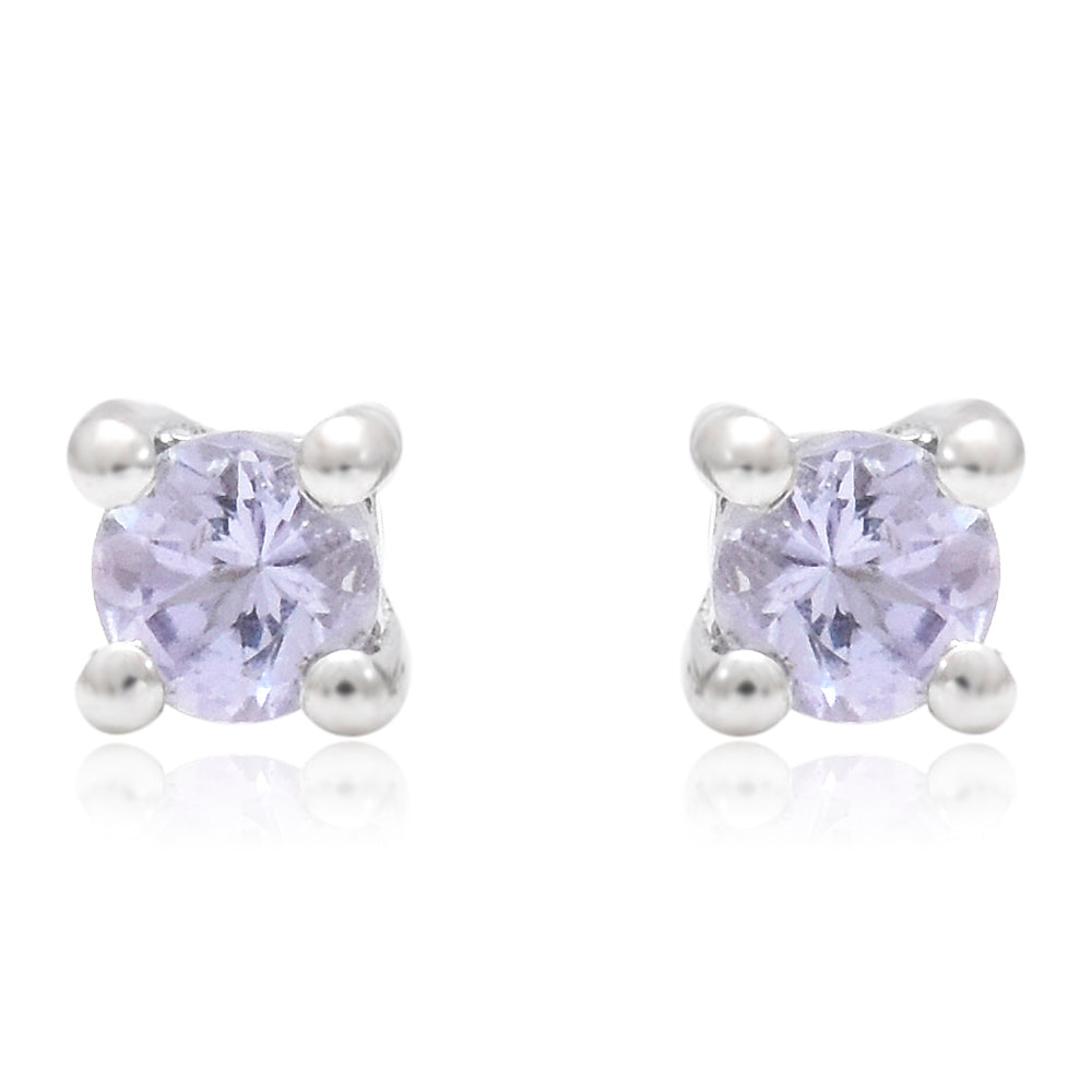 Brincos de Prata com Tanzanite AAA 1 