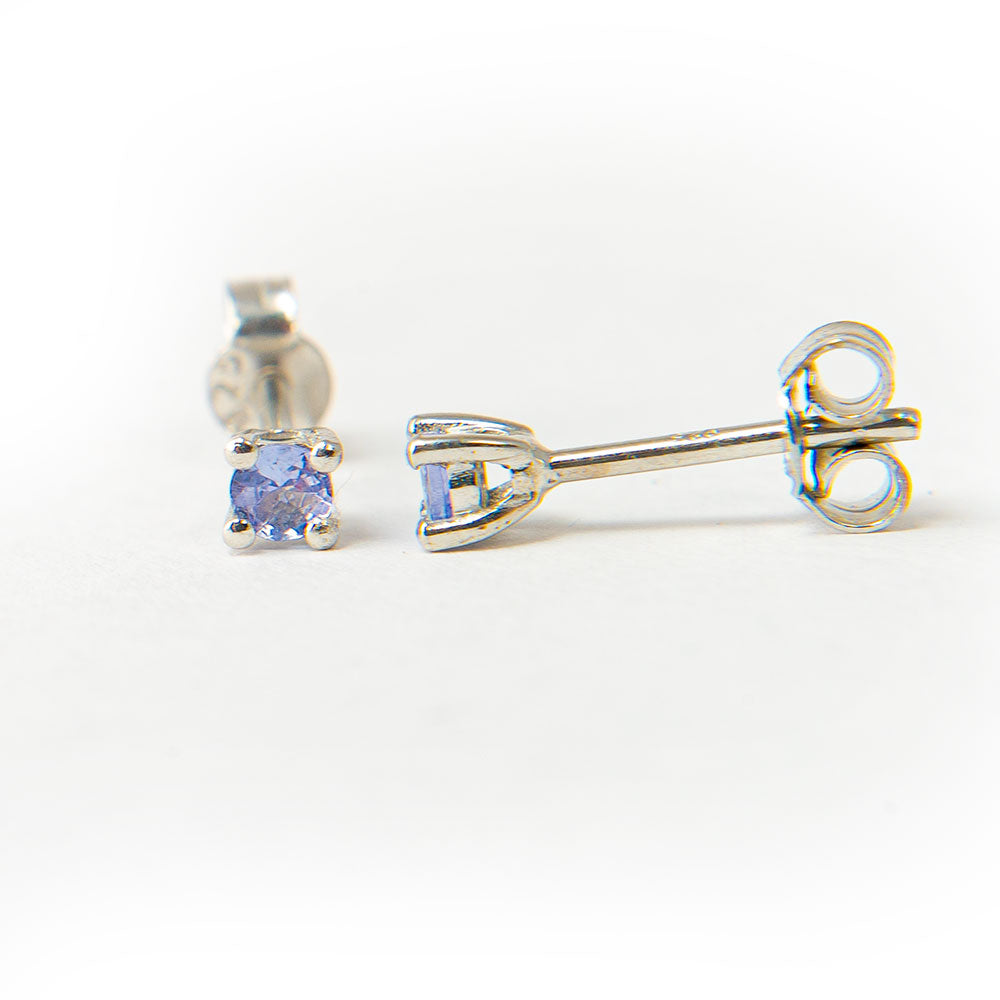 Brincos de Prata com Tanzanite AAA