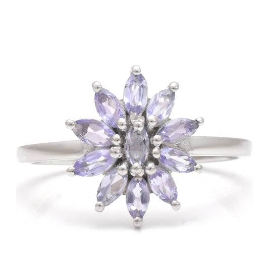 Anel de Prata com Tanzanite AAA