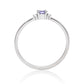 Anel de Prata com Tanzanite AAA