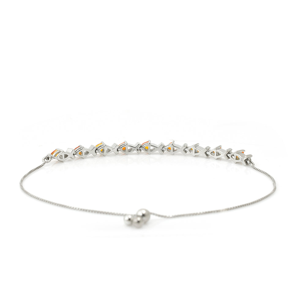 Pulseira de Prata com Ágata Vermelha  Contraste: Cabeca de Veado (800)