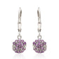 Brincos de Prata com Ametista do Brasil