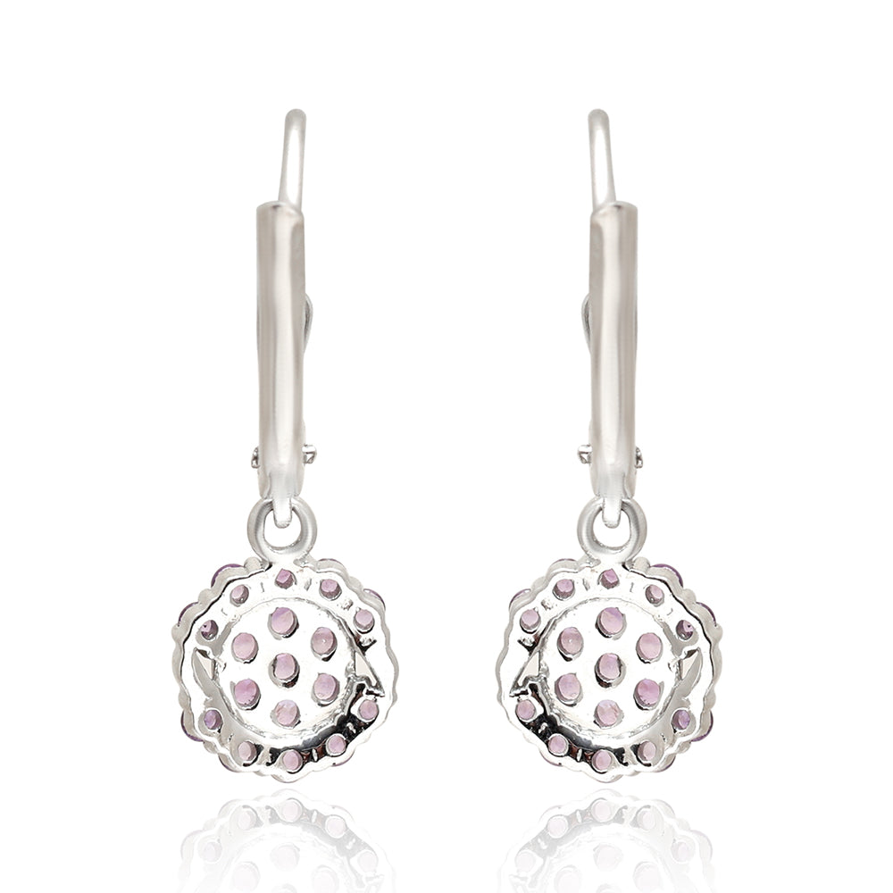 Brincos de Prata com Ametista do Brasil 4 