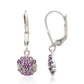 Brincos de Prata com Ametista do Brasil