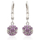 Brincos de Prata com Ametista do Brasil