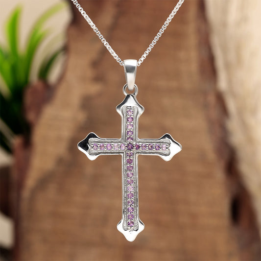 Pendente de Prata com Ametista do Brasil