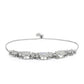 Pulseira de Prata com Pedra da Lua Arco-íris e Topázio Branco  Contraste: Cabeca de Veado (800)