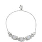 Pulseira de Prata com Pedra da Lua Arco-íris e Topázio Branco  Contraste: Cabeca de Veado (800)