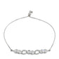 Pulseira de Prata com Pedra da Lua Arco-íris e Topázio Branco  Contraste: Cabeca de Veado (800)