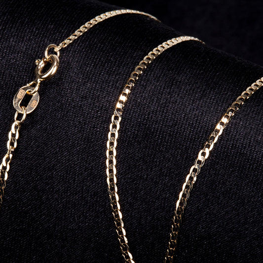 Colar de Ouro 14K  Contraste: Cabeca de Pato